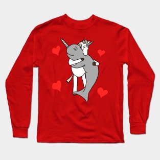 Unicorn Narwhal Love Long Sleeve T-Shirt